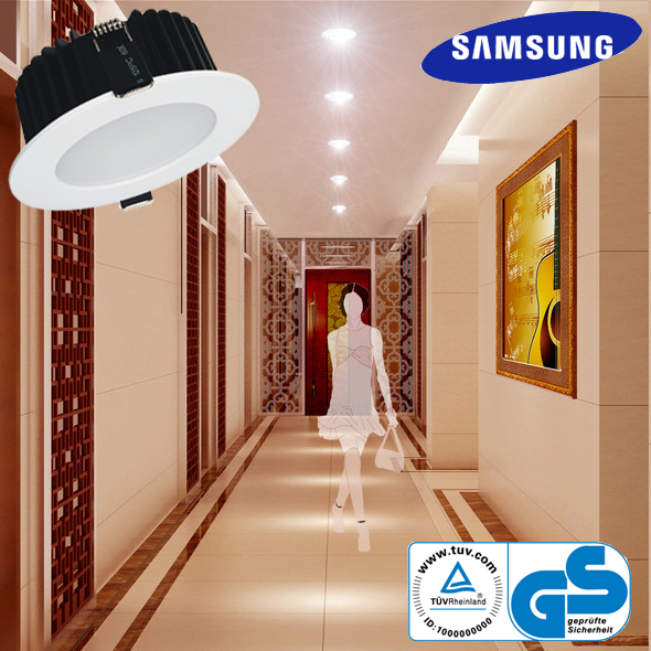 8 inch 25W SMD LED Recessed Downlight Kit