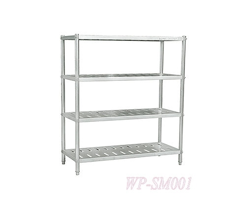 Four Layers Stainless Steel Shelf with Punched Hole