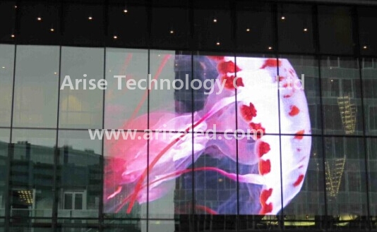 Transparent LED Display H391mm V781mmAEISELED Glass Window Led Displays p391P781P8P10mm