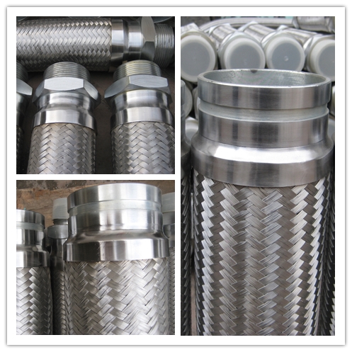 stainless steel flexible hose victaulic pipe assembled on both ends
