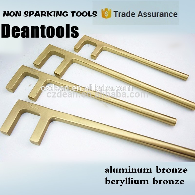 AluminumBeryllium copper non sparking f wrench valve hand tools for rotating bolts nuts