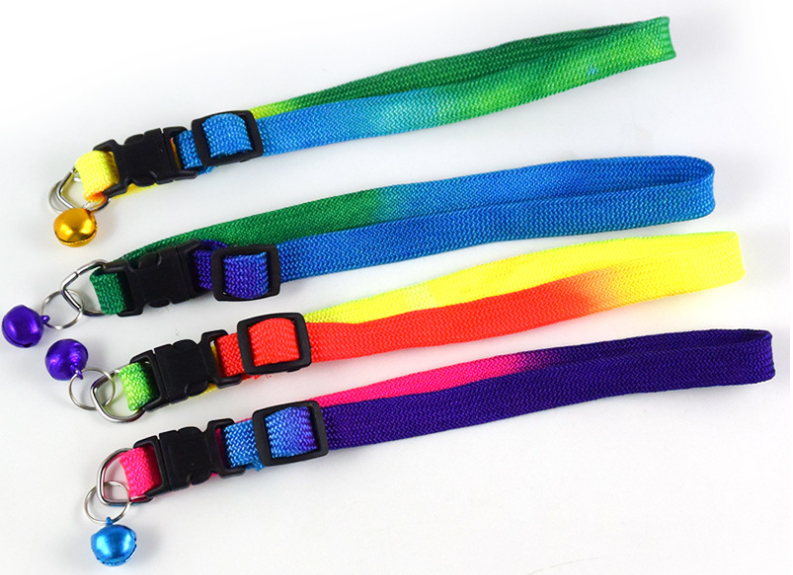 PET Collar or Leash 10cm Nylon Collar Dog Cat Collars Collar Small Dogs with Bell