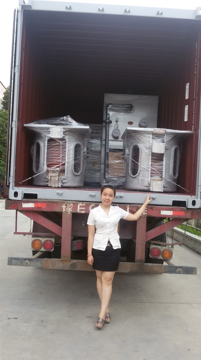 New Medium frequency induction melting furnace 500kg