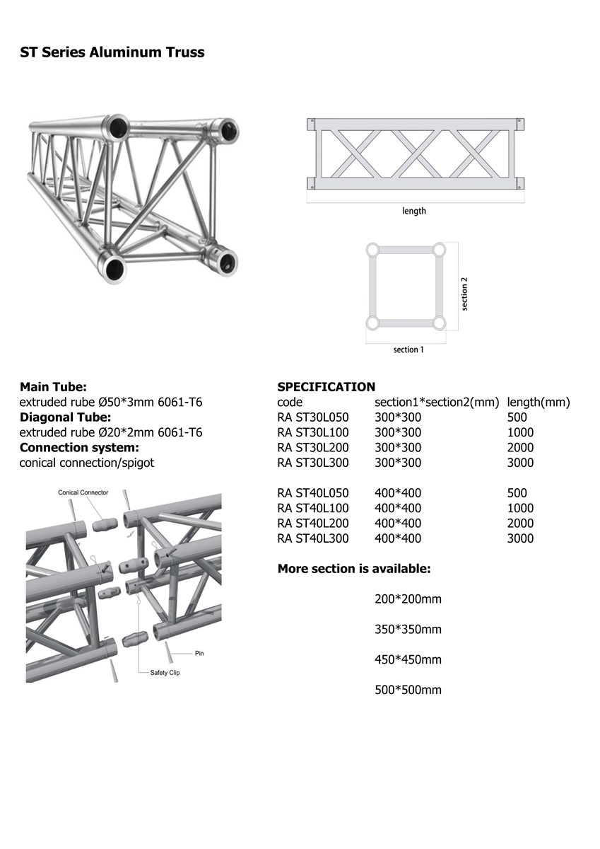 Aluminum TrussConical Connection