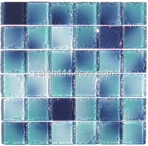 4848mm Golden wind glass mosaic for swimming pool