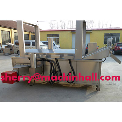 Continuous cashew frying machineAuto Cashew fryer machine