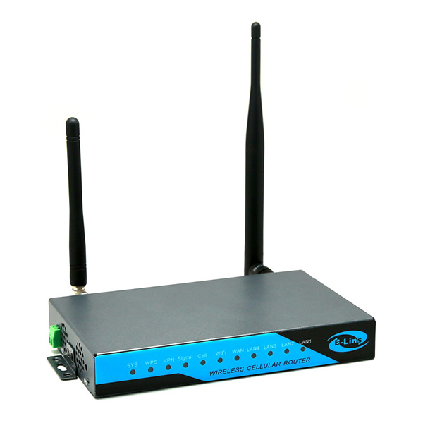 ELins Wireless 3G Router Industrial Sim Card Slot WiFi GPS VPN