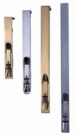 Square brass door flush bolt