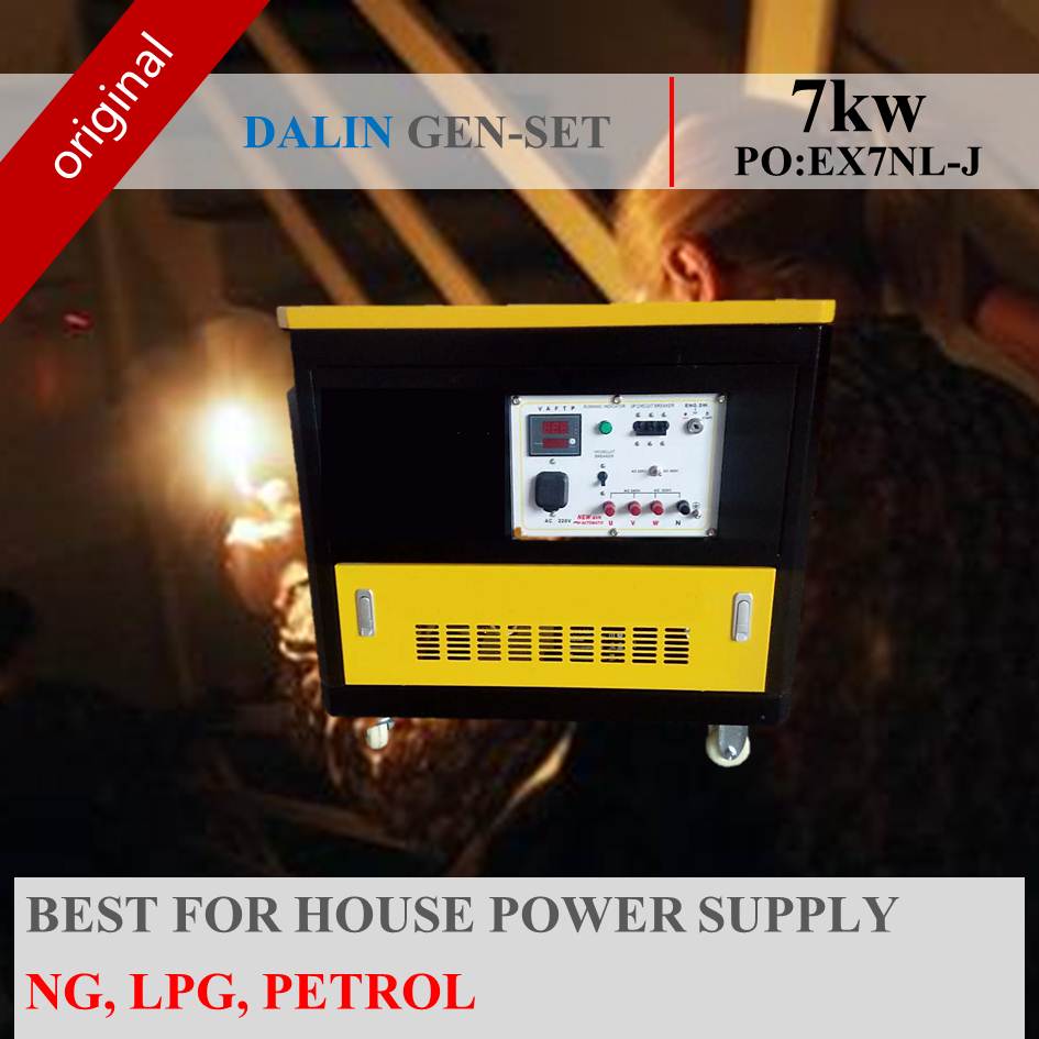 SILENT GENERATOR 7KW BIFUEL NG LPG PETROL