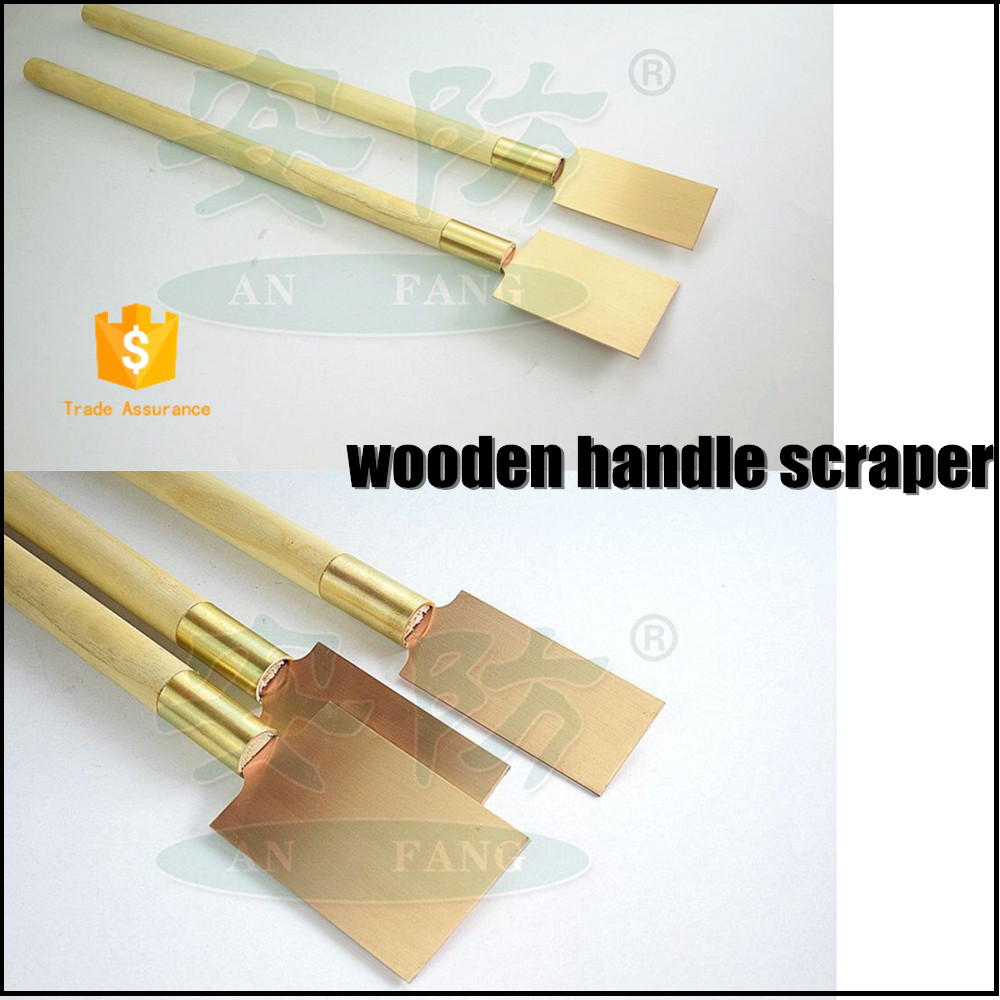Spark Resistant, Non-Magnetic, Corrosion-Resistant Hand Style Scrapers|Safety Hand Tools Wooden Handle