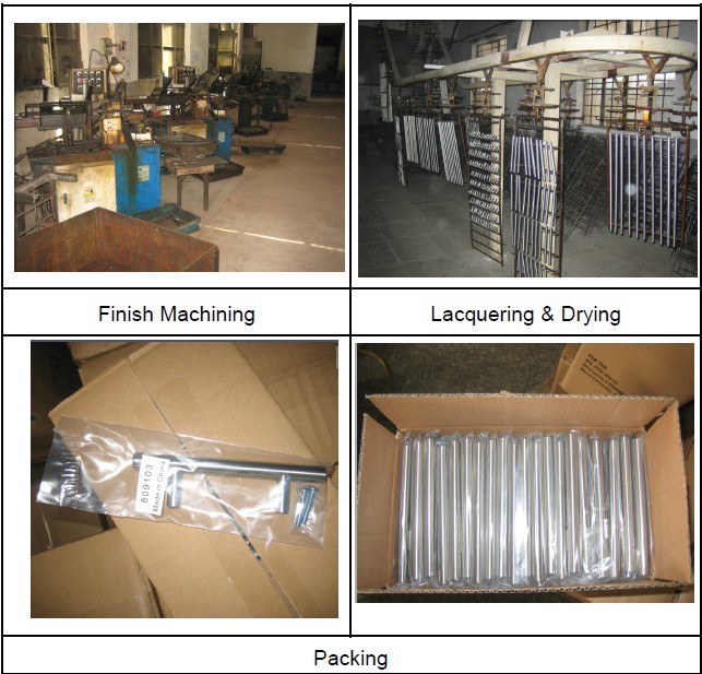 Steel T bar furniture handle