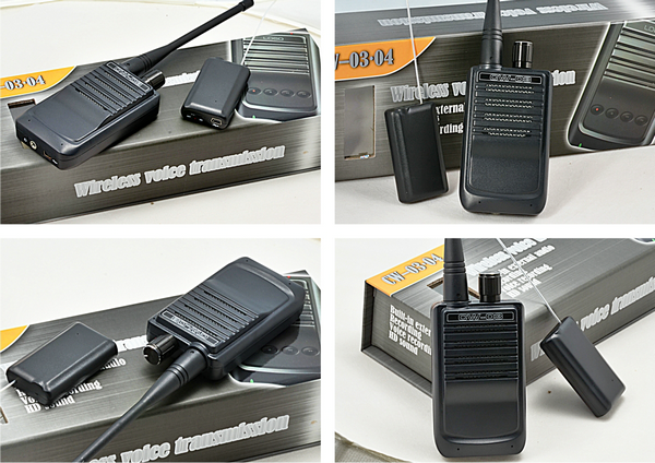 CW03 Micro Wireless Audio Transmitter Receiver 500Meter LongDistance Spy Remote Sound Pickup Listening Audio Bug
