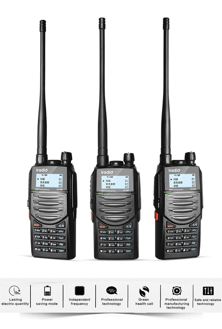 UV8R dual band two way radios walkie talkie