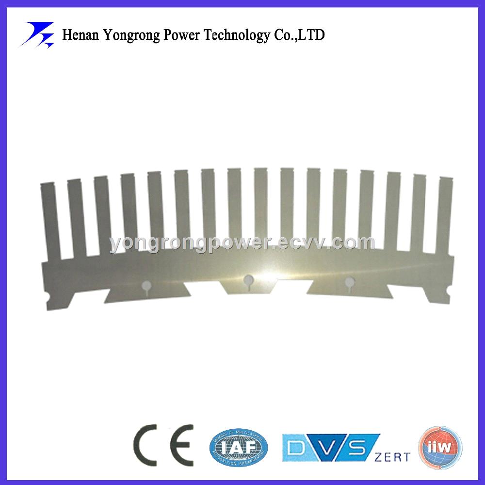 Induction motor stacked sector laminations