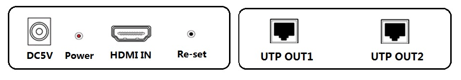 60m HDMI 1X2 splitter Extender by cat 5E6