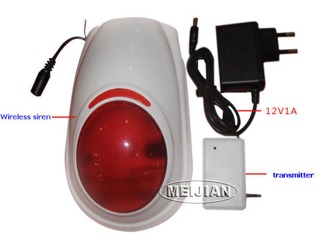 High Sensitivity wireless remote siren 315433Mhz for security system