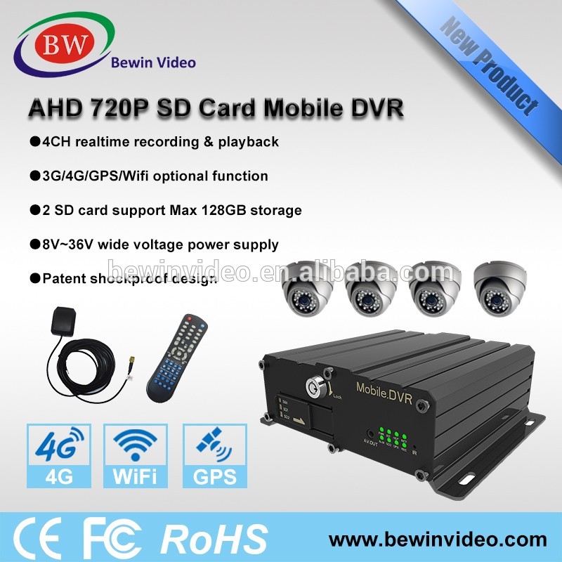 With GPS WiFi AHD mobile DVR for car support large MEMORY