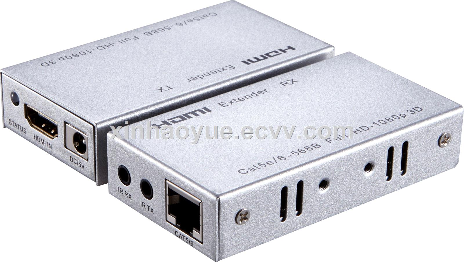 60M HDMI Extender over single cat 5E6 Support 3D 1080PBidirectional IR control