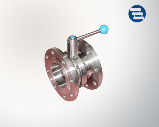 Sanitary Stainless Steel Manual Type Flanged End Butterfly Valve