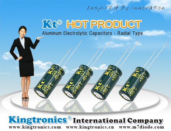 Kt Kingtronics New Series GKT Aluminum Electrolytic Capacitor