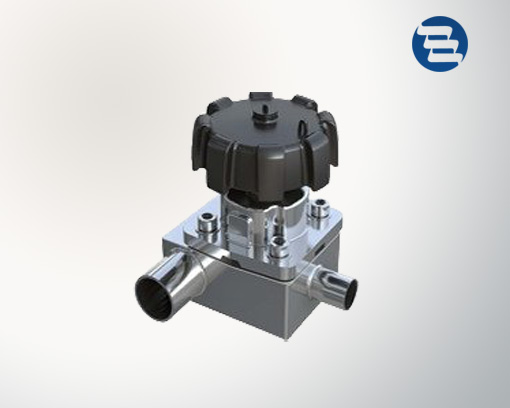 Sanitary Forged Stainless Steel Tee T Type Three Way Welded Diaphragm Valve