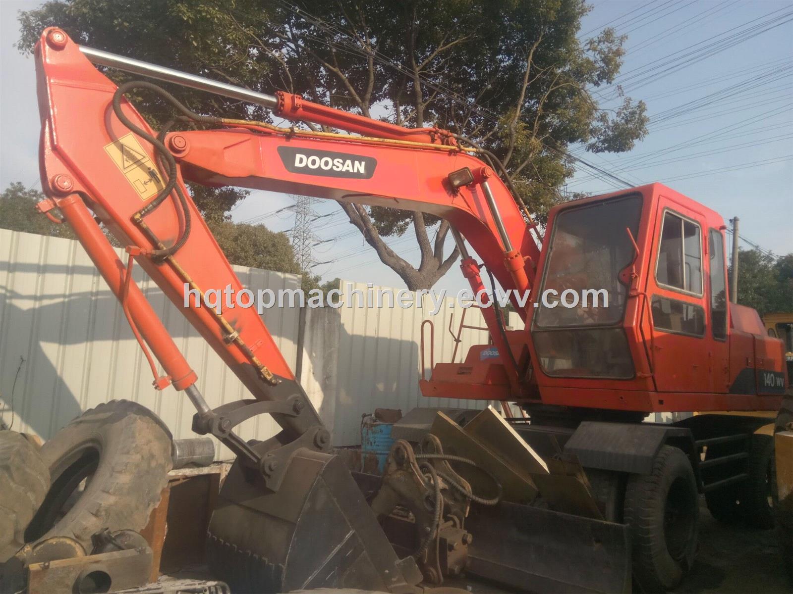 Secondhand Wheel DiggerDoosan Used WV140 140 140WD Wheel Excavator