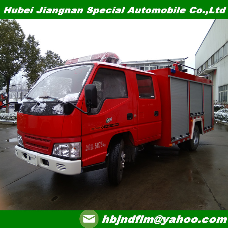 Brand new 3ton JMC water foam fire tender truck price