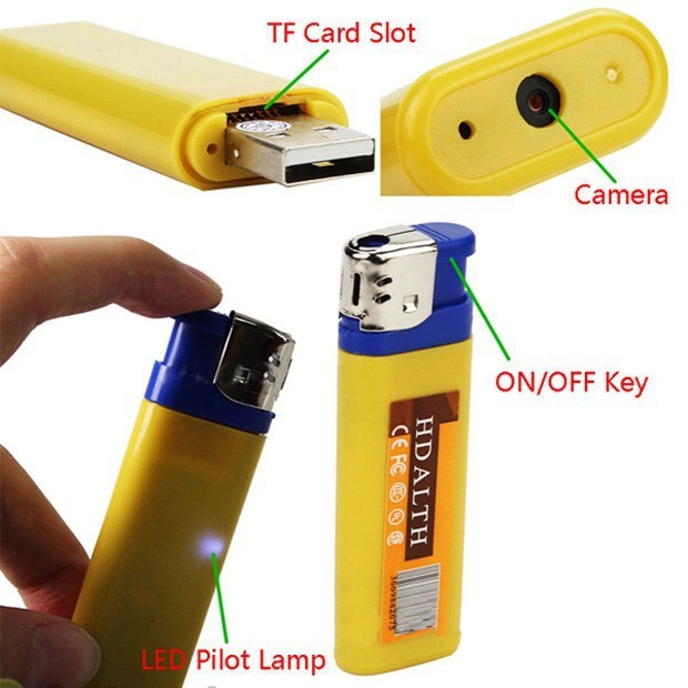 Cigarette Lighter Hidden Camera Mini Portable USB Spy Pinhole Covert DVR Camcorder Video Audio Recorder