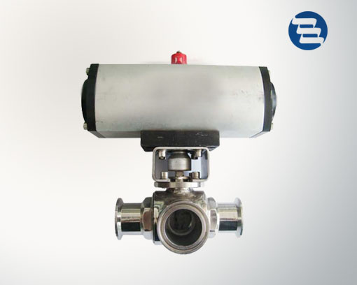 Sanitary AISI 304 316L Stainless Steel 3 Way Hygienic Ball Valve