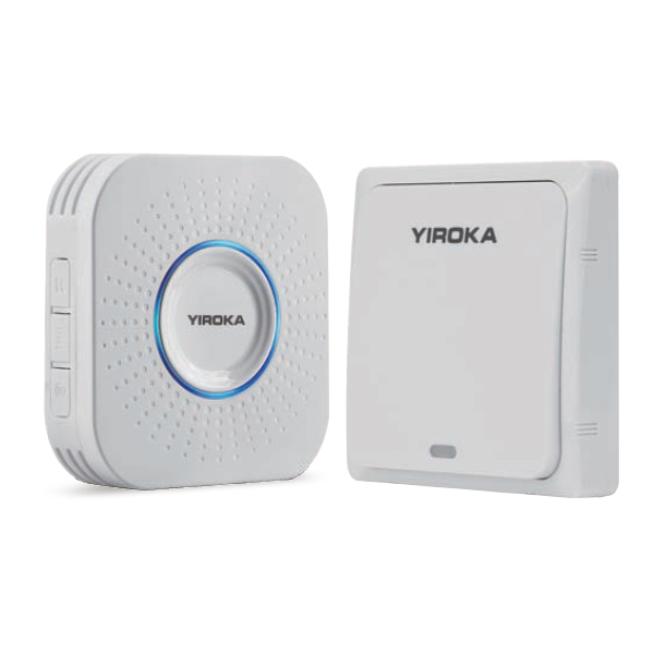 YIROKA wireless battery free doorbell and waterproof doorbell with 4 grade volume adjusting