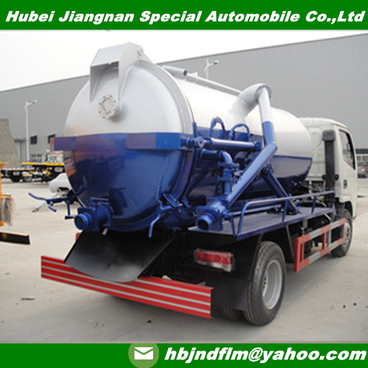China FOTON DFAC JMC 5cubic vacuum sewage suction truck for sell