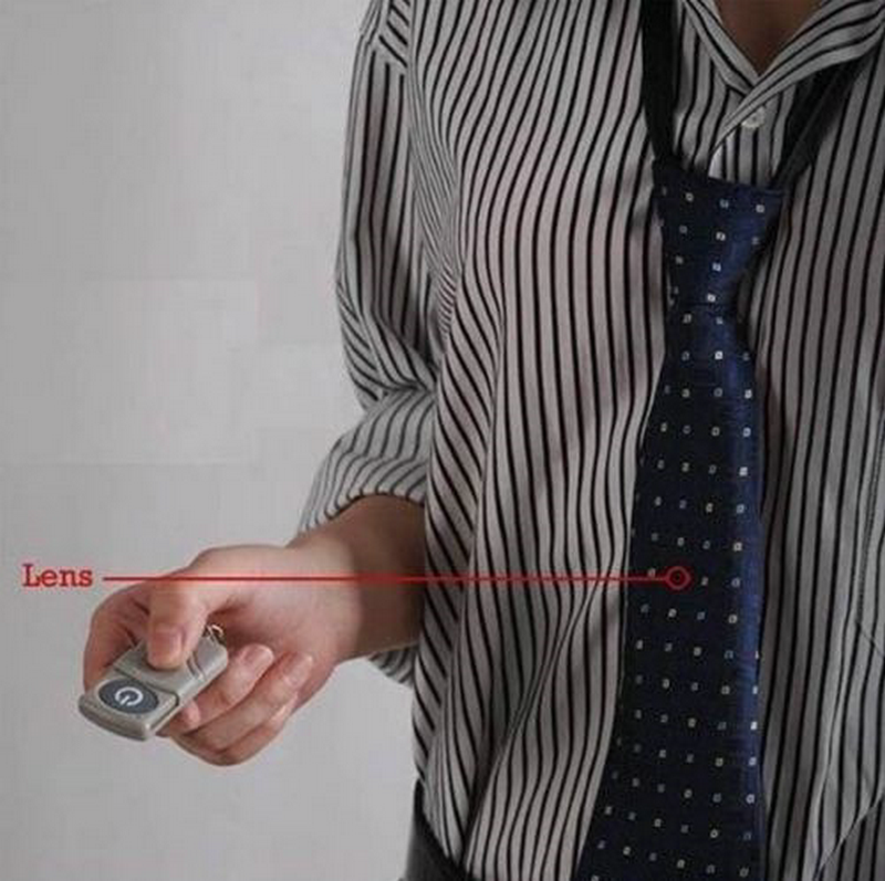 1080P 8GB Necktie Hidden Camera Remote Control Wearable Covert DVR Camcorder Spy Pinhole Audio Video Recorder