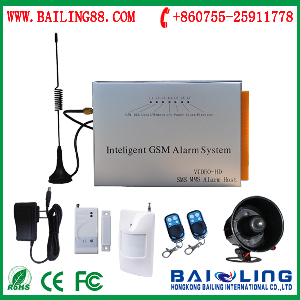 Industry Field 40 Wireless Zones GSM Security Alarm System 433315mhz Frequency GSM Security Alarm System