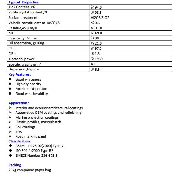 New stockTitanium DioxideTiO2 Rutile gradetitanium dioxide for pigment