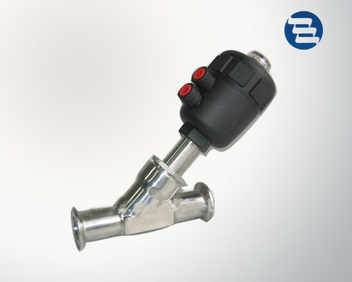 Sanitary Stainless Steel Pneumatic Angle Seat Valve