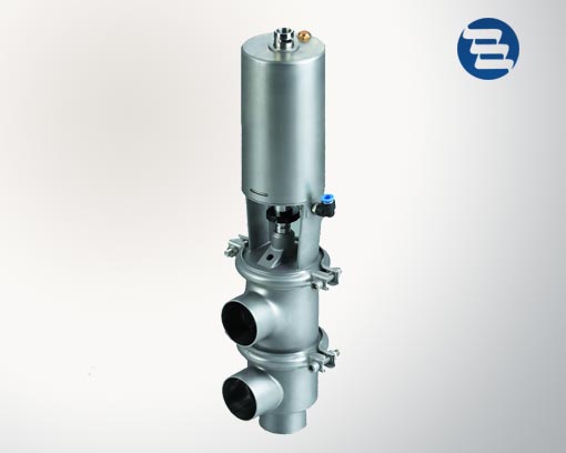 Sanitary Stainless Steel Pneumatic Stop Reversing Valve