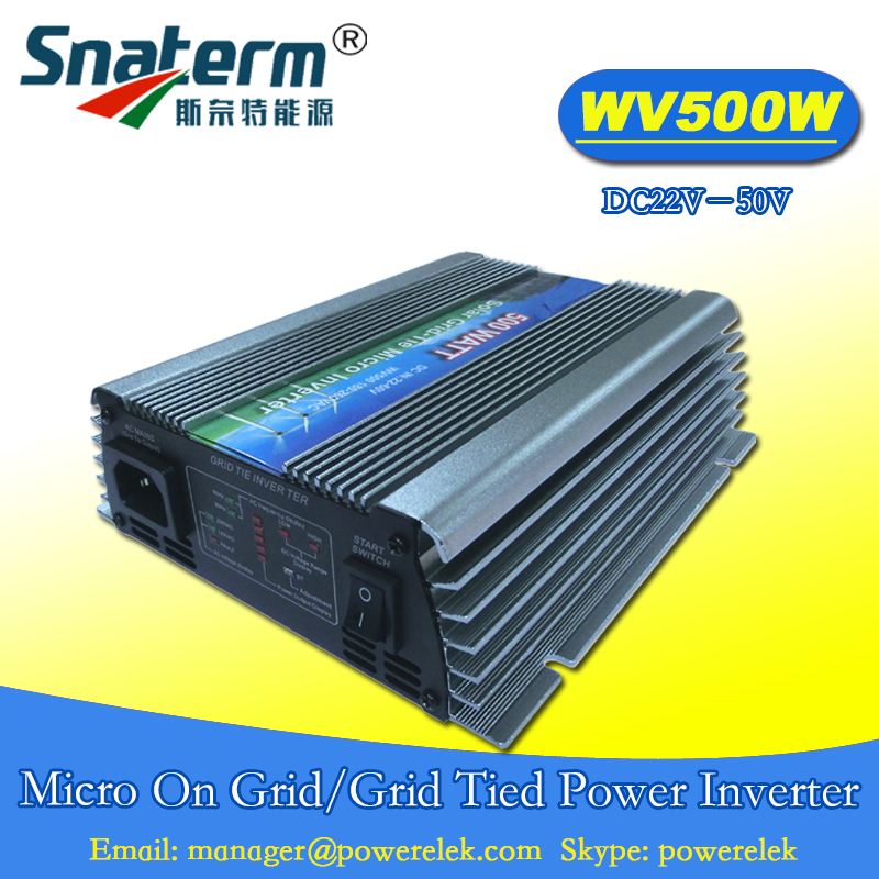 WV 500W Grid tied inverter DC22V60V AC220VAC110V micro solar grid tie inverter WV 500W Grid tied inverter DC22V60V AC220VAC110V micro solar grid tie inverter
