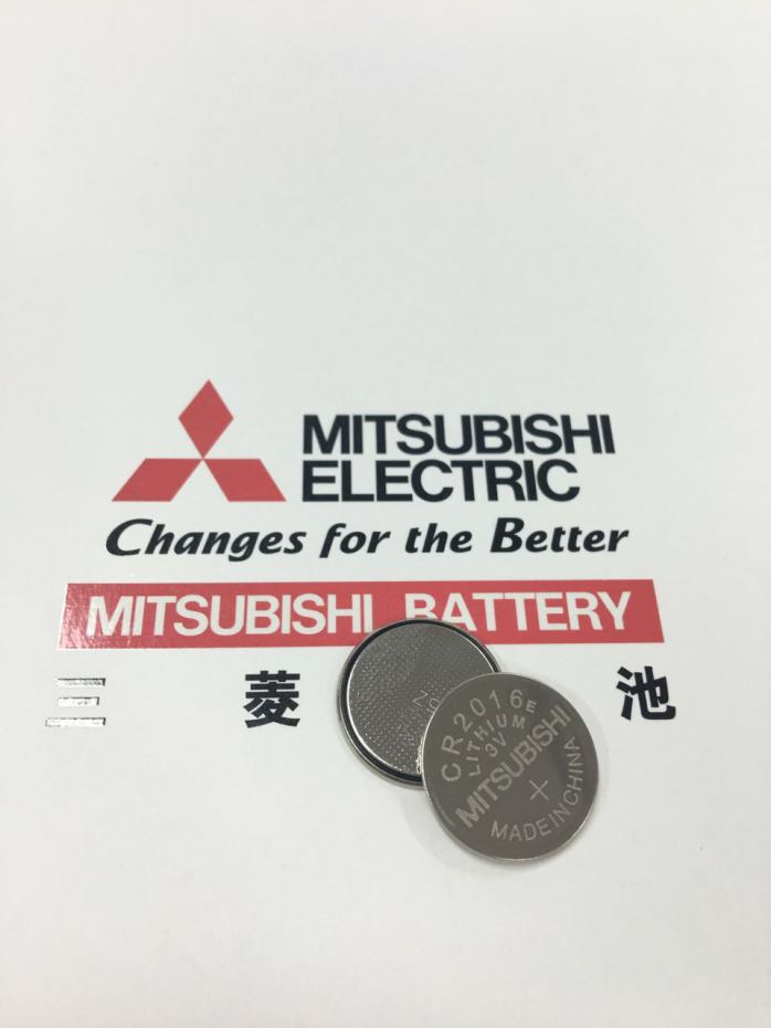 Mitsubishi Lithium button cell battery CR2016