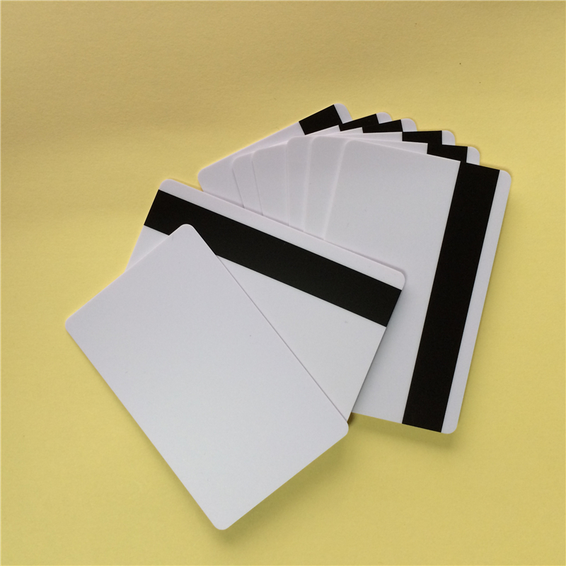 PVC blank blank Magnetic stripe card for supermarkets hotels