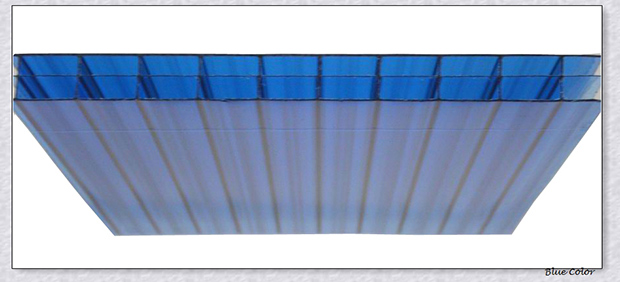 T Lexan Mokrolon Blue Multiwall Triple Wall Polycarbonate Sheet for Roof