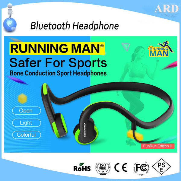 2017 New sylish cute bone conduction bluetooth sport headphone
