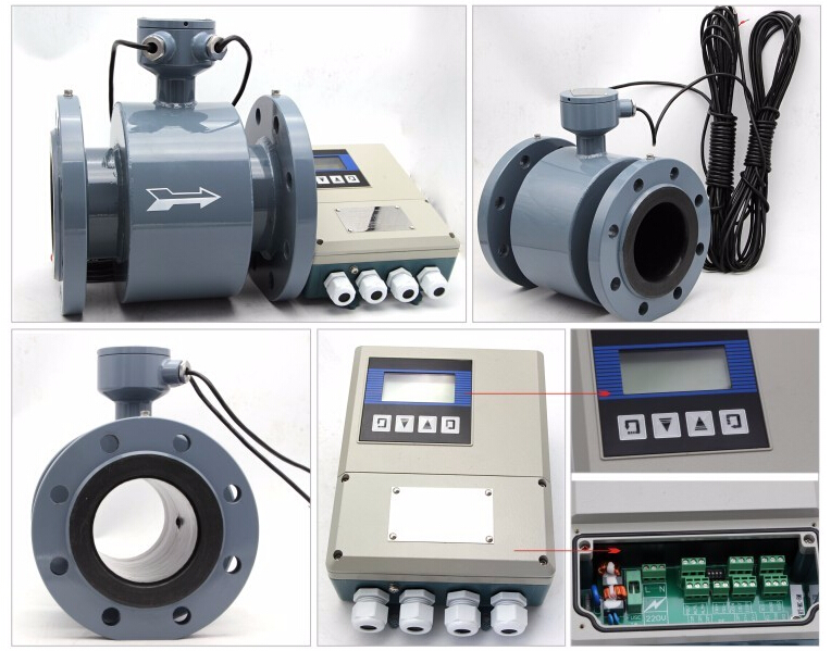 GMF100 LCD Digital water magnetic flow meter