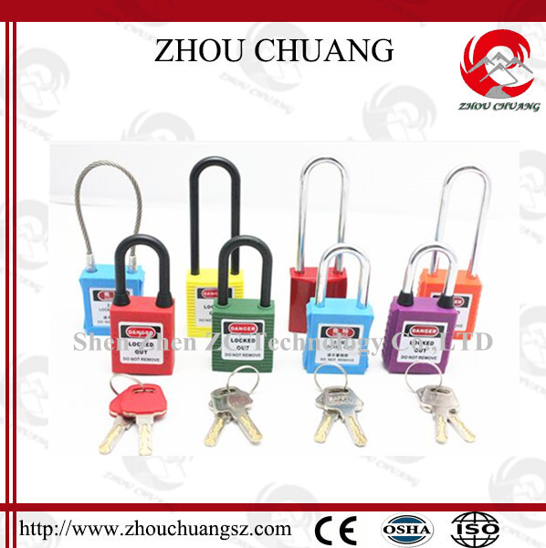 GPS 76mm nonconductive xenoy padlock with customized logo