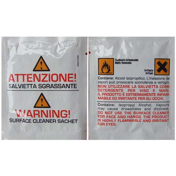 Power CableFiber Cleaning Wipe
