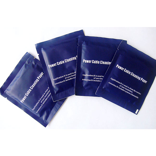 Power CableFiber Cleaning Wipe