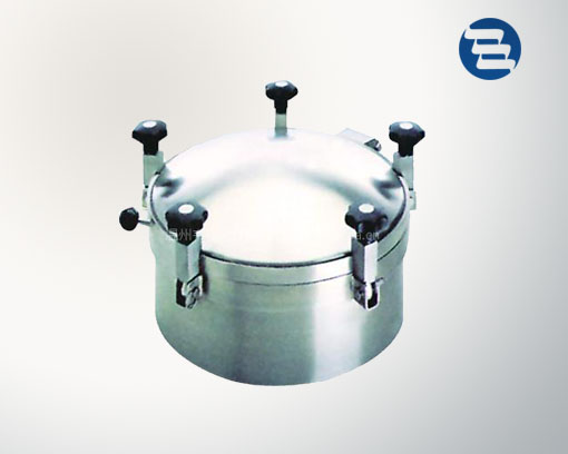 Sanitary Stainless Steel Outward Opening With Pressure Manhole Cover