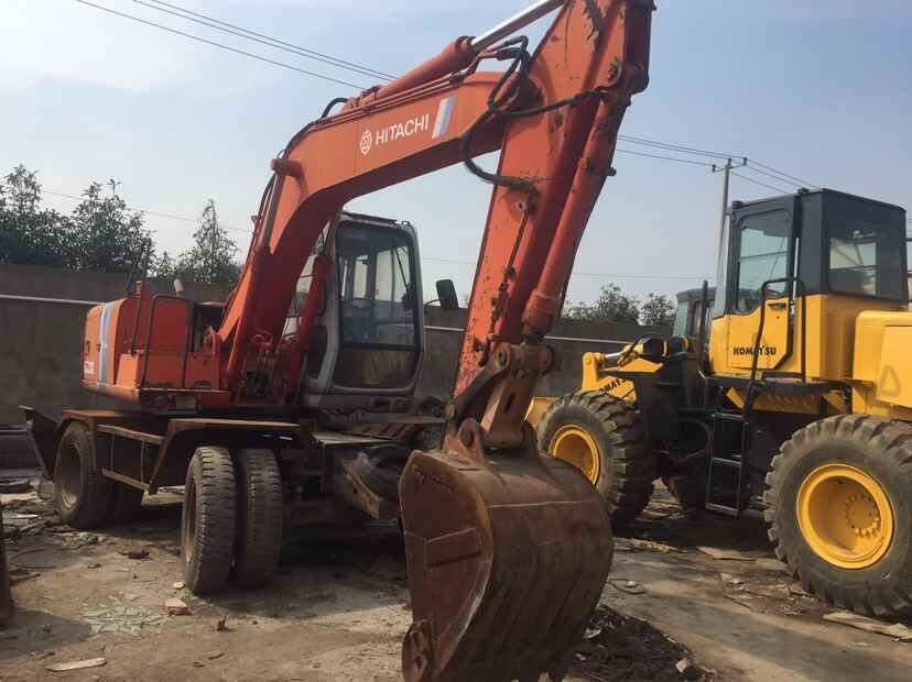 Used Hitachi ex100wd wheel excavator