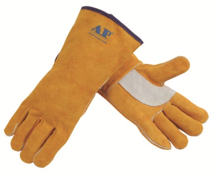 ODMOEM High Quality Long Welding Safety Leather Glove