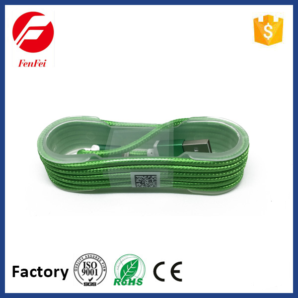 Nylon braided micro usb cable