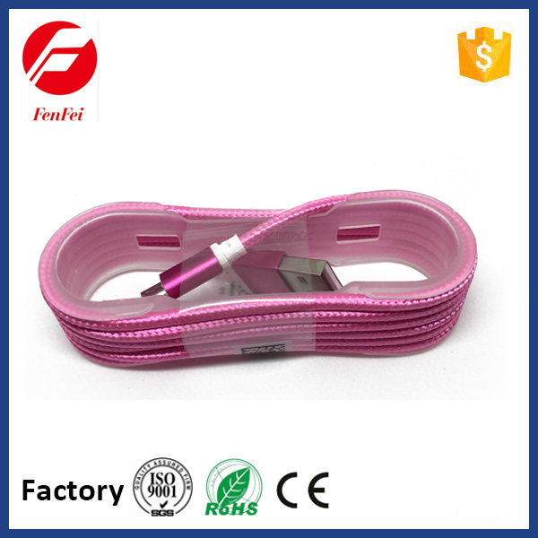 Nylon braided micro USB cable
